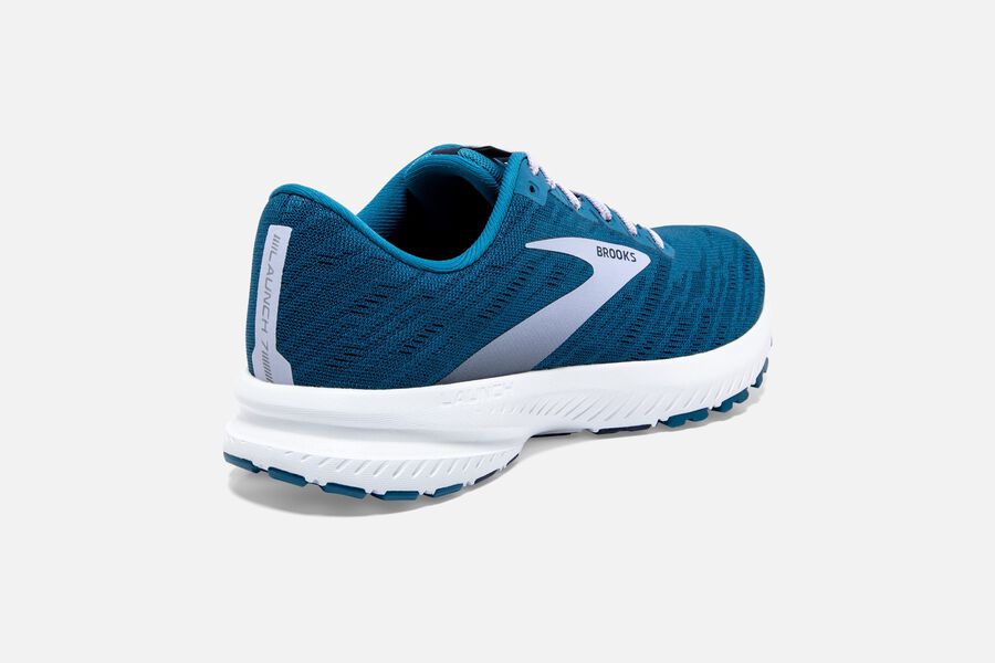 Brooks Launch 7 Road Running Shoes - Womens - Blue/Silver - WO7169540